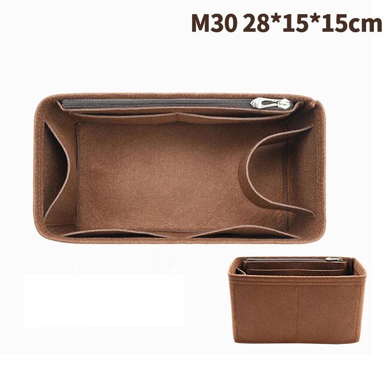 Felt Cloth Bag Organizer Insert Portable Handbag And Makeup Organizer 16