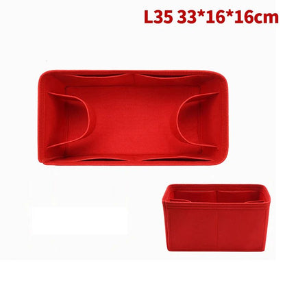 Felt Cloth Bag Organizer Insert Portable Handbag And Makeup Organizer 23