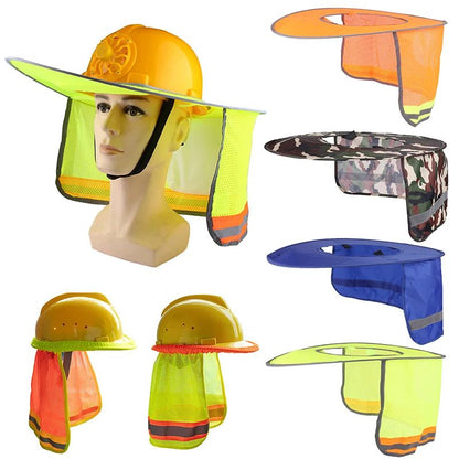 Summer Sun Shade Hard Hat Neck Shield Reflective Safety Helmet Cover