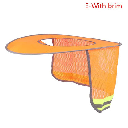 Summer Sun Shade Hard Hat Neck Shield Reflective Safety Helmet Cover 16