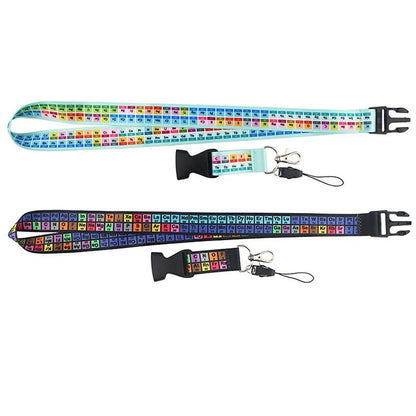 Periodic Table Chemistry Lanyard Keychain Neck Strap Phone Rope 2