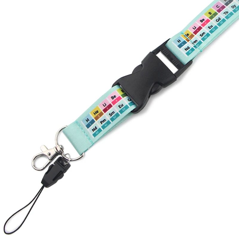Periodic Table Chemistry Lanyard Keychain Neck Strap Phone Rope 7
