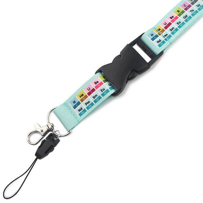 Periodic Table Chemistry Lanyard Keychain Neck Strap Phone Rope 7