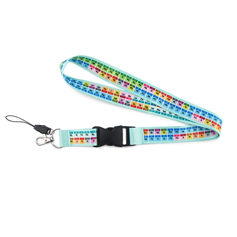 Periodic Table Chemistry Lanyard Keychain Neck Strap Phone Rope 8