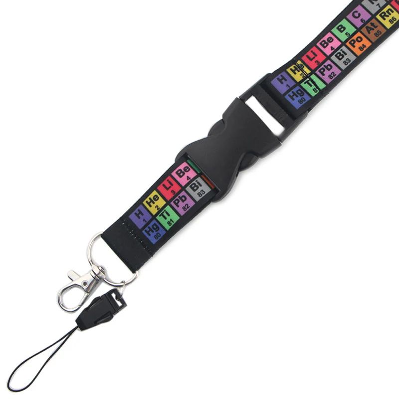 Periodic Table Chemistry Lanyard Keychain Neck Strap Phone Rope 10