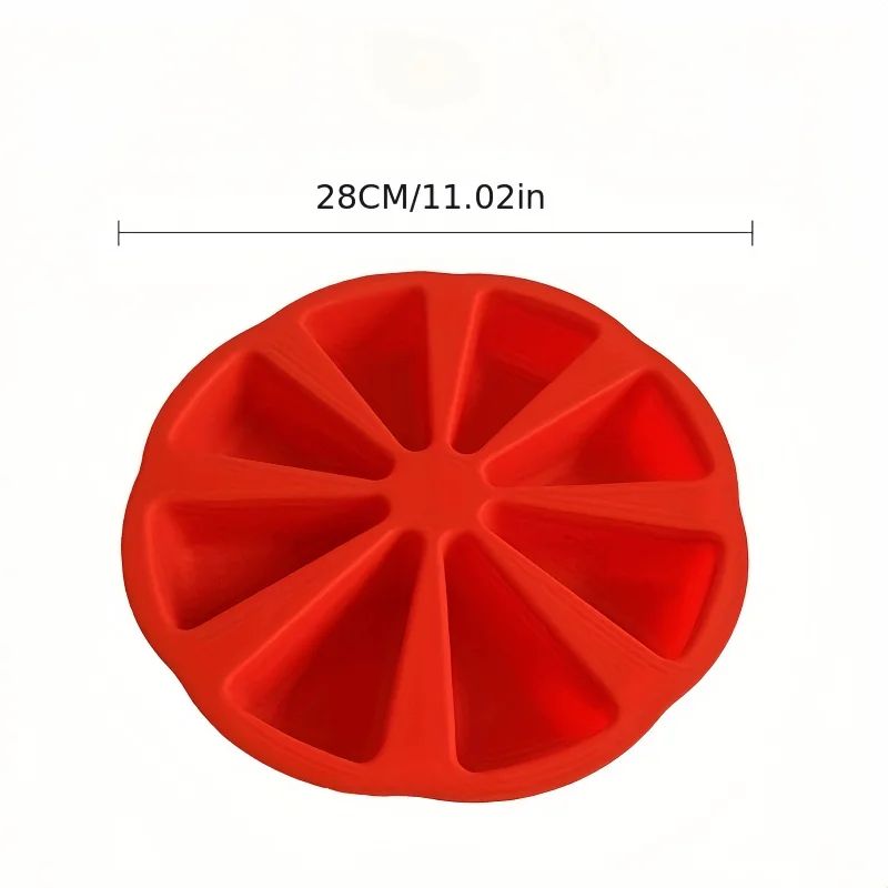 TriangleFlex 8Cavity Silicone Baking Mold  EasyRelease Triangle Cake Cupcake  Brownie Mold 1