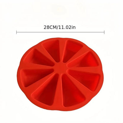 TriangleFlex 8Cavity Silicone Baking Mold  EasyRelease Triangle Cake Cupcake  Brownie Mold 1