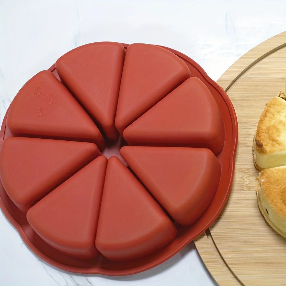 TriangleFlex 8Cavity Silicone Baking Mold  EasyRelease Triangle Cake Cupcake  Brownie Mold 4