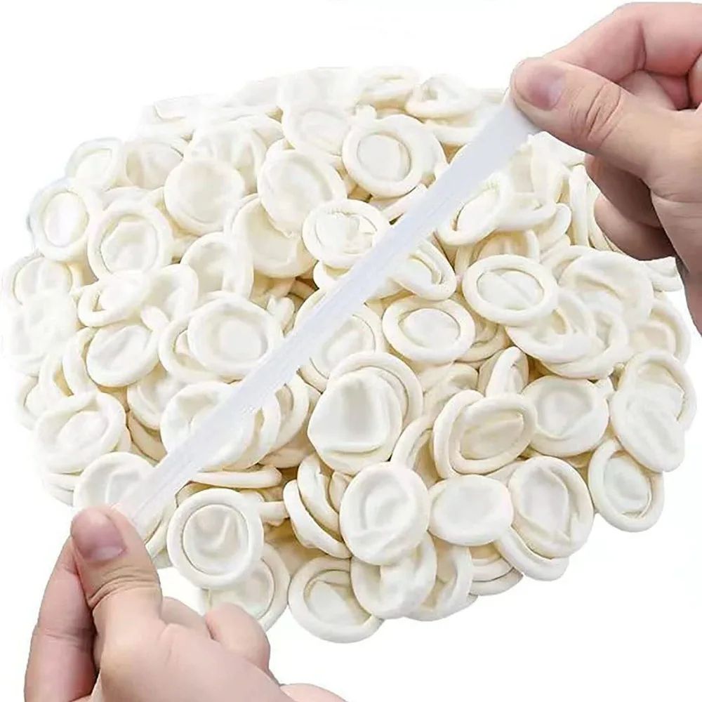 Disposable Natural Rubber Finger Cots – Anti-Slip Latex Finger Protectors (50/100 Pack)
