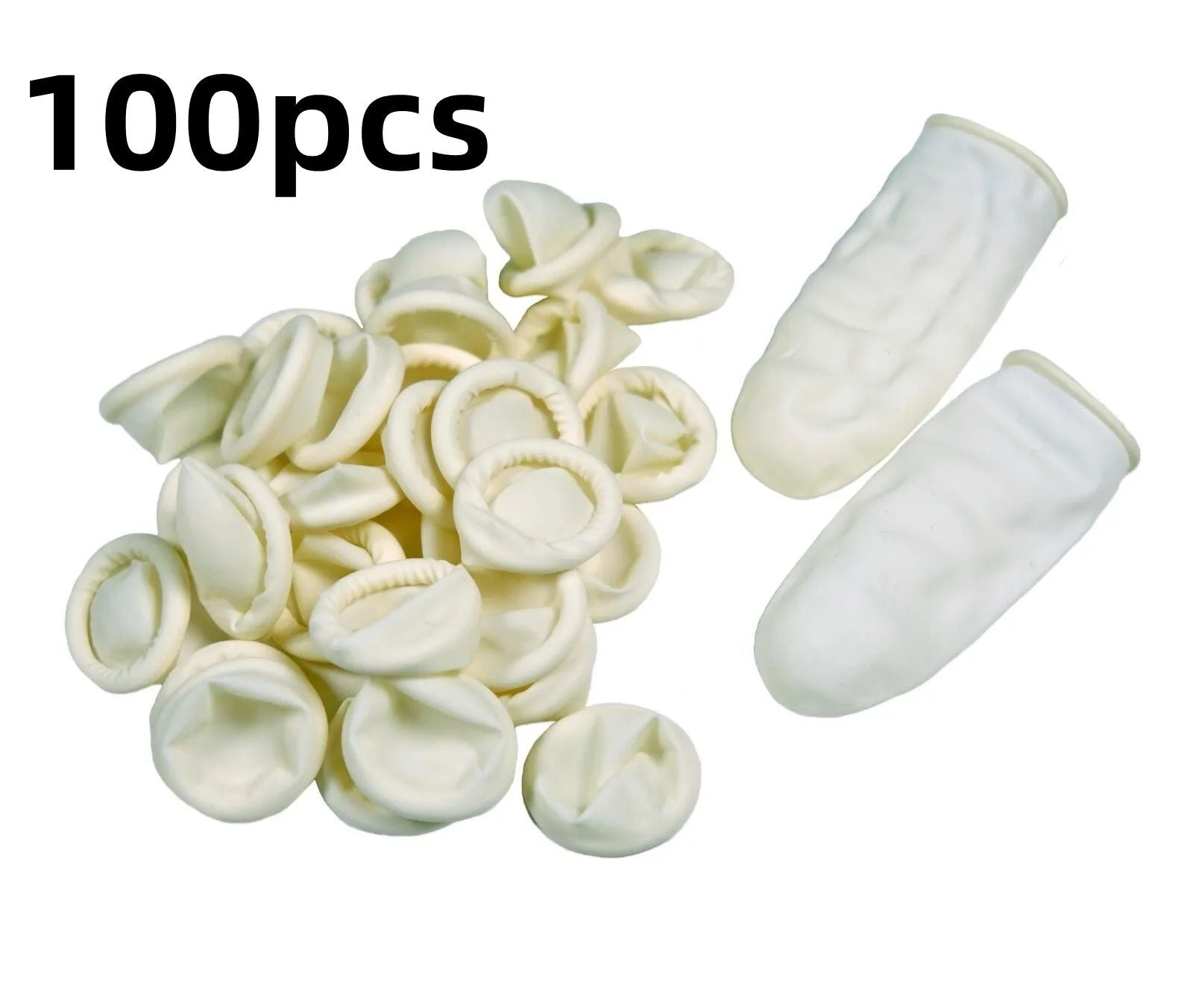 Disposable Natural Rubber Finger Cots  AntiSlip Latex Finger Protectors 50100 Pack 10