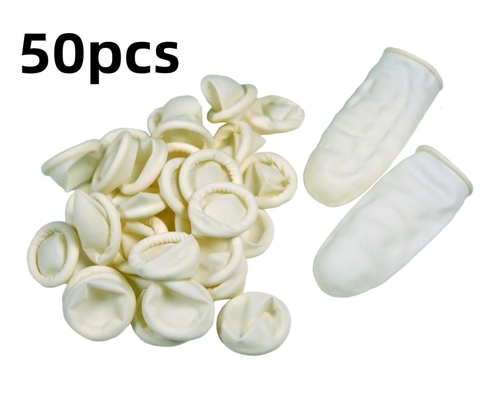 Disposable Natural Rubber Finger Cots  AntiSlip Latex Finger Protectors 50100 Pack 8