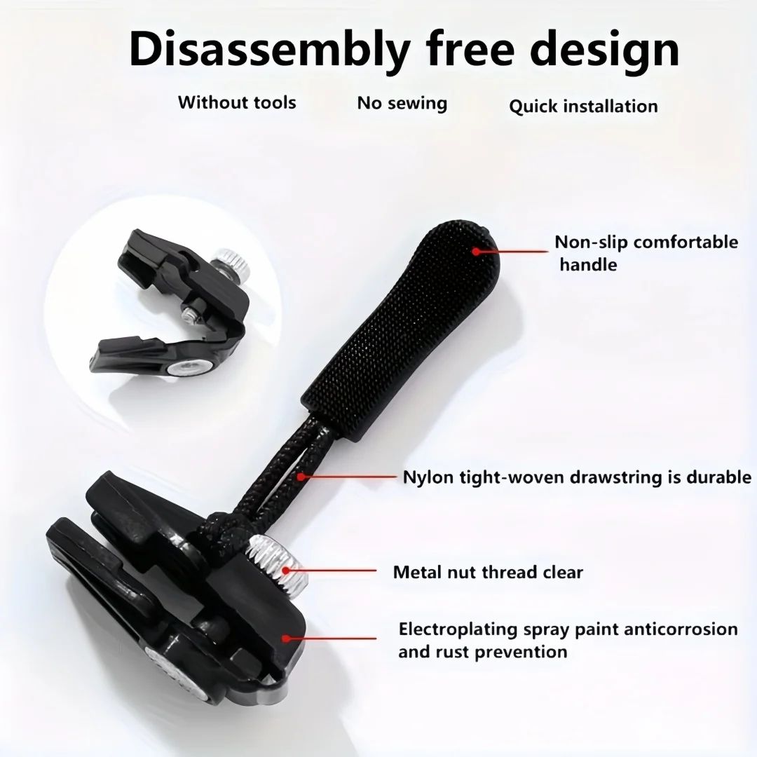 Universal Zipper Replacement Slider  QuickInstall Detachable Zipper Head For Jackets Bags  Luggage 7