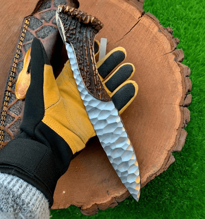buynow full tang deer antler outdoor knife