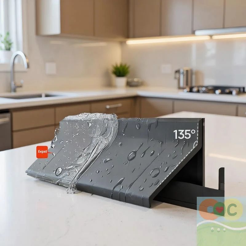 50cm Window Water Blocking Bar Weatherstrip Rain And Windproof Seal 2
