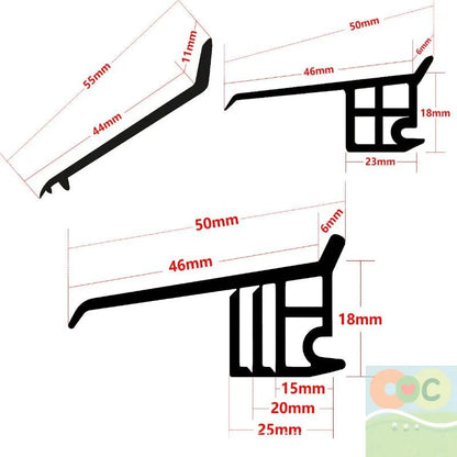 50cm Window Water Blocking Bar Weatherstrip Rain And Windproof Seal 5