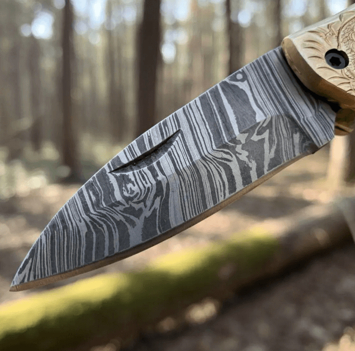 buynow brass bolster pocket knife engraved