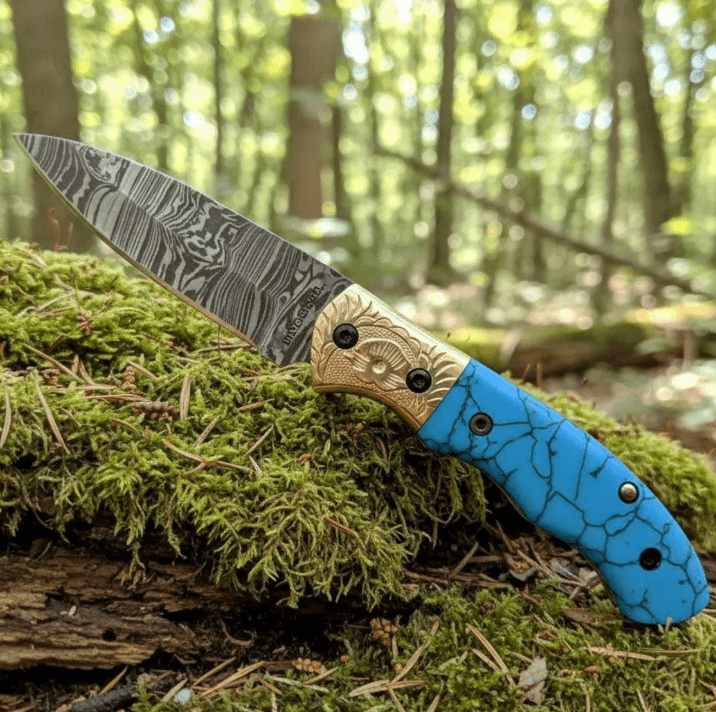 buynow brass bolster pocket knife engraved