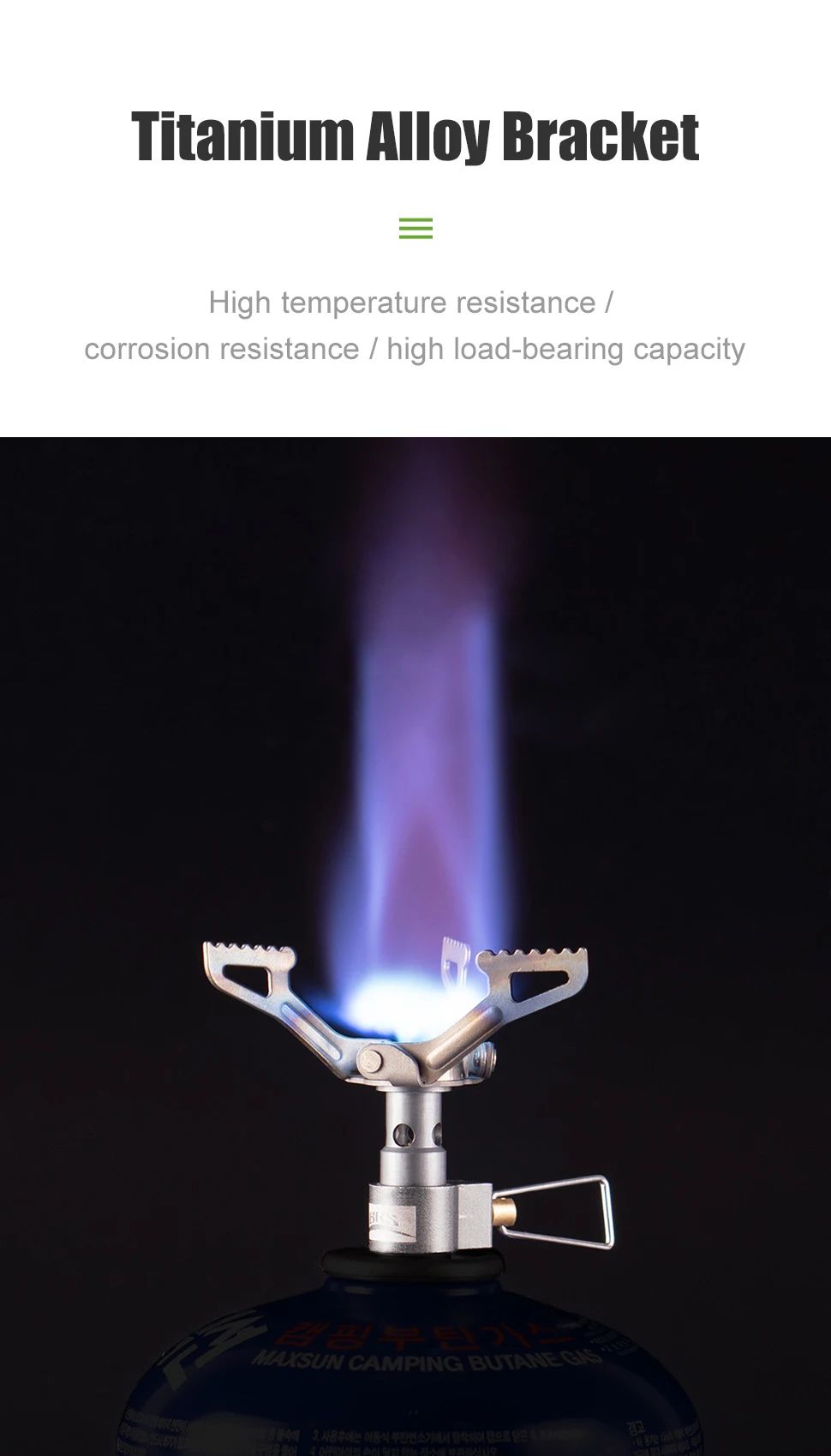 Ultralight Titanium Camping Gas Stove BRS 3000T Portable Outdoor Burner 9