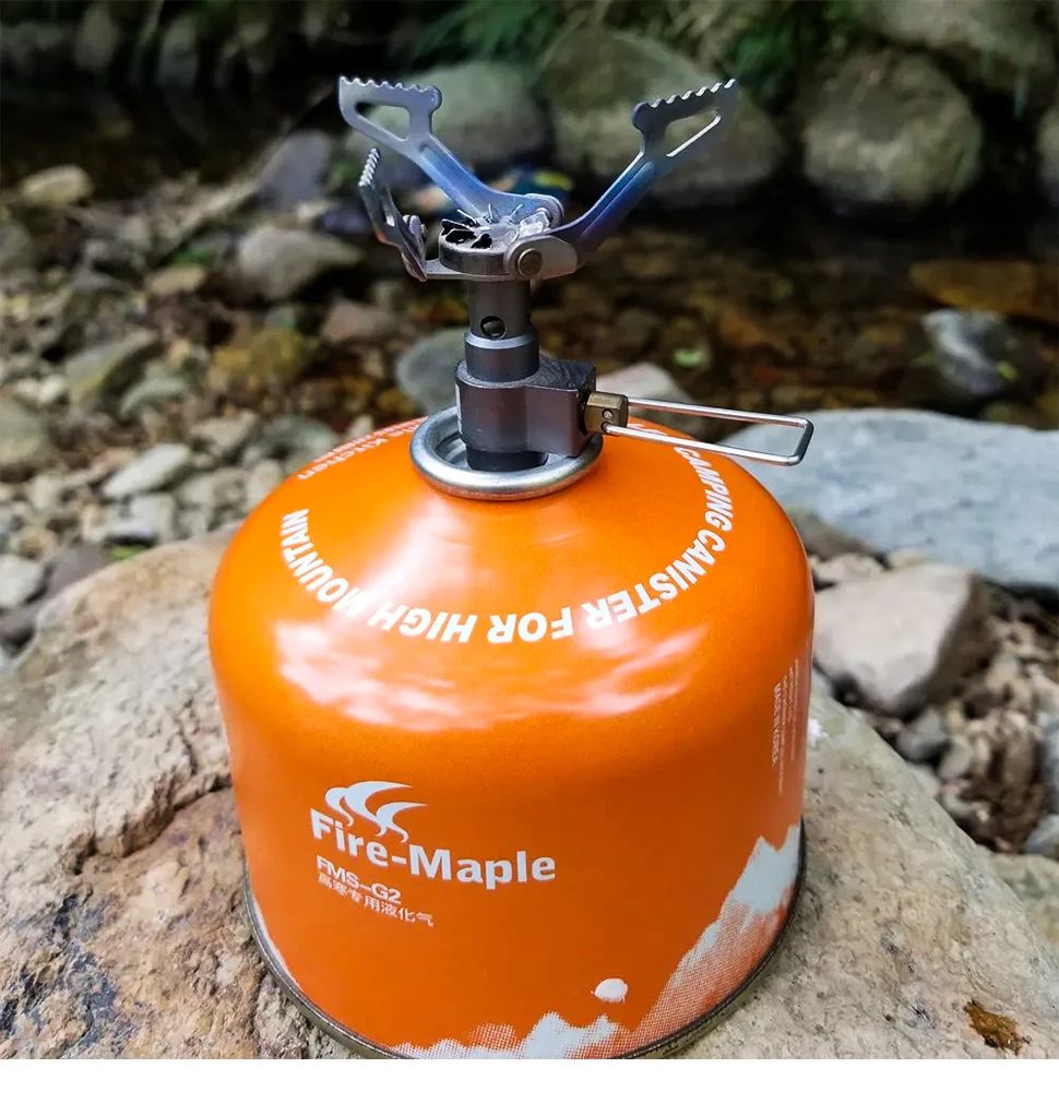 Ultralight Titanium Camping Gas Stove BRS 3000T Portable Outdoor Burner 13