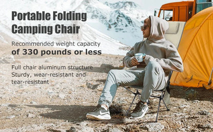 Westtune Portable Folding Camping Chair With Headrest Lightweight Outdoor Chair 7