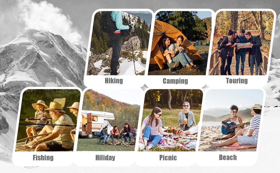 Westtune Portable Folding Camping Chair With Headrest Lightweight Outdoor Chair 11