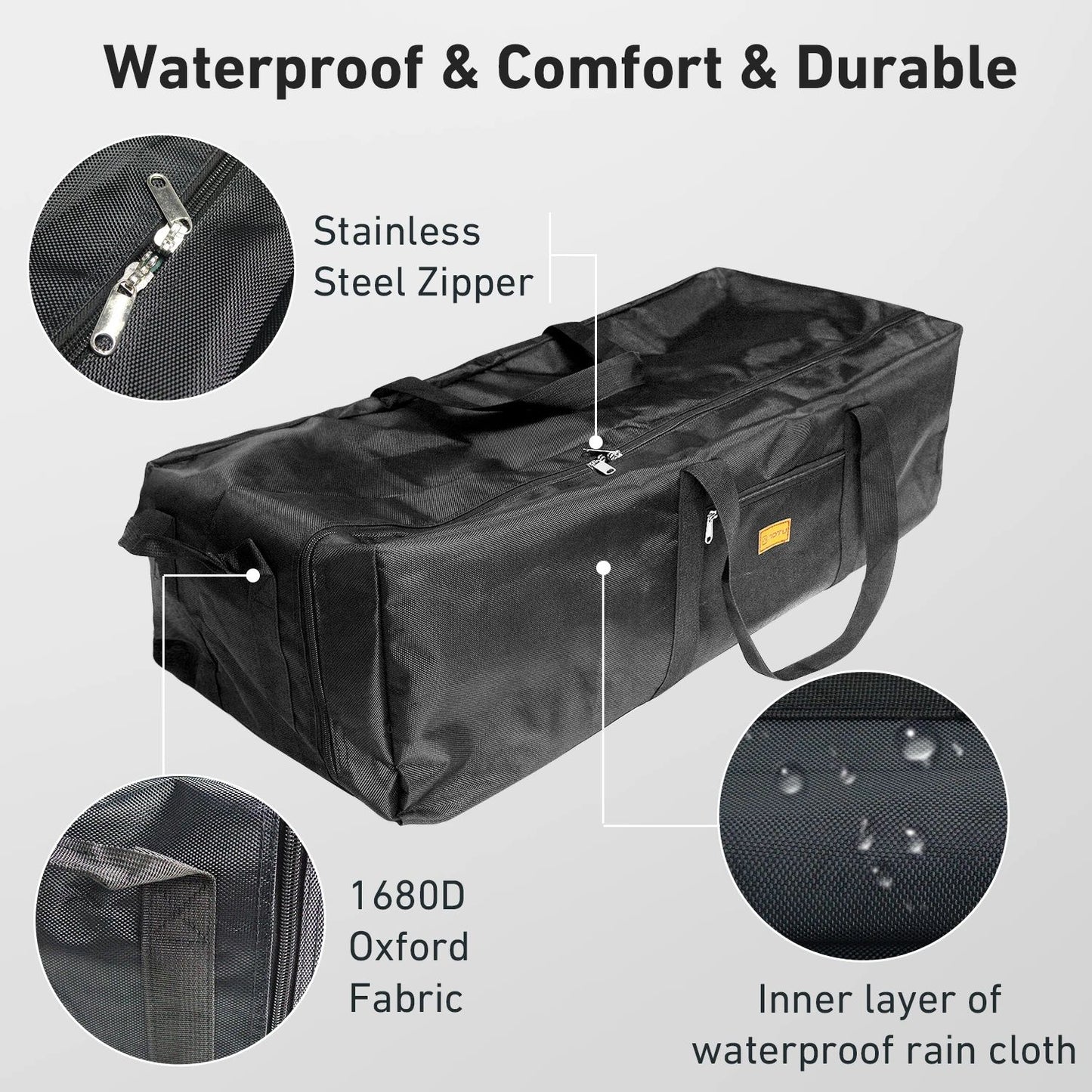 Westtune 100L Camping Tools Storage Bag Folding Large Capacity Travel Gear Organizer 1