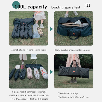 Westtune 100L Camping Tools Storage Bag Folding Large Capacity Travel Gear Organizer 3