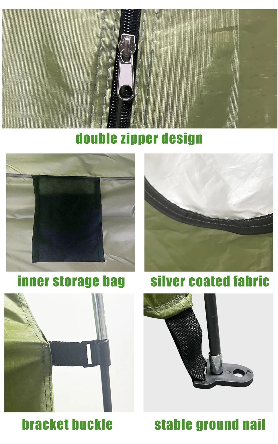 Westtune Portable Waterproof Privacy Shower Tent Outdoor Changing Shelter 7
