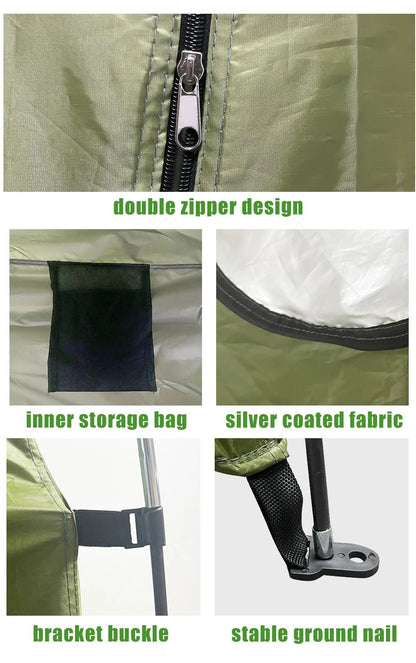 Westtune Portable Waterproof Privacy Shower Tent Outdoor Changing Shelter 7