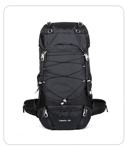 WESTTUNE 50L Hiking Backpack With Rain Cover Multifunctional Outdoor Rucksack 7