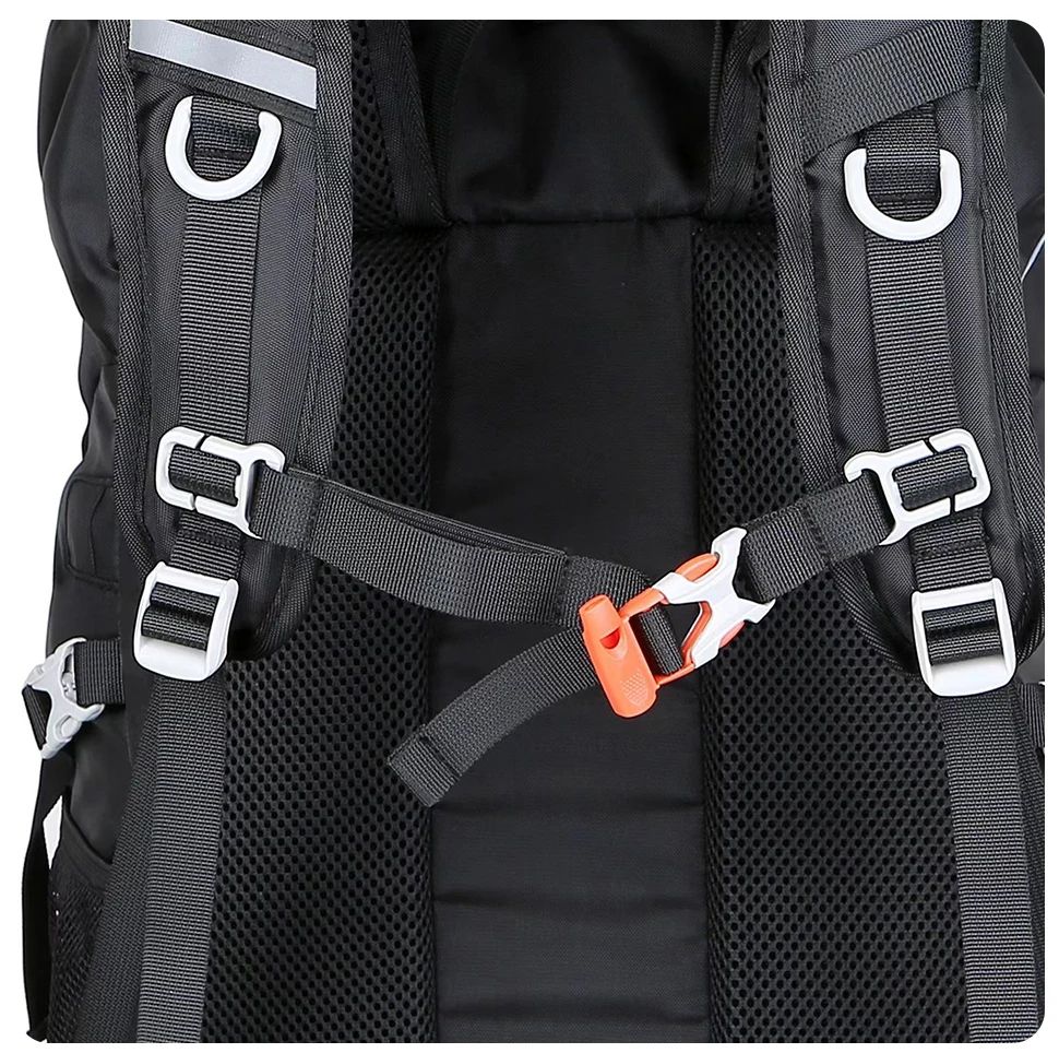 WESTTUNE 50L Hiking Backpack With Rain Cover Multifunctional Outdoor Rucksack 9
