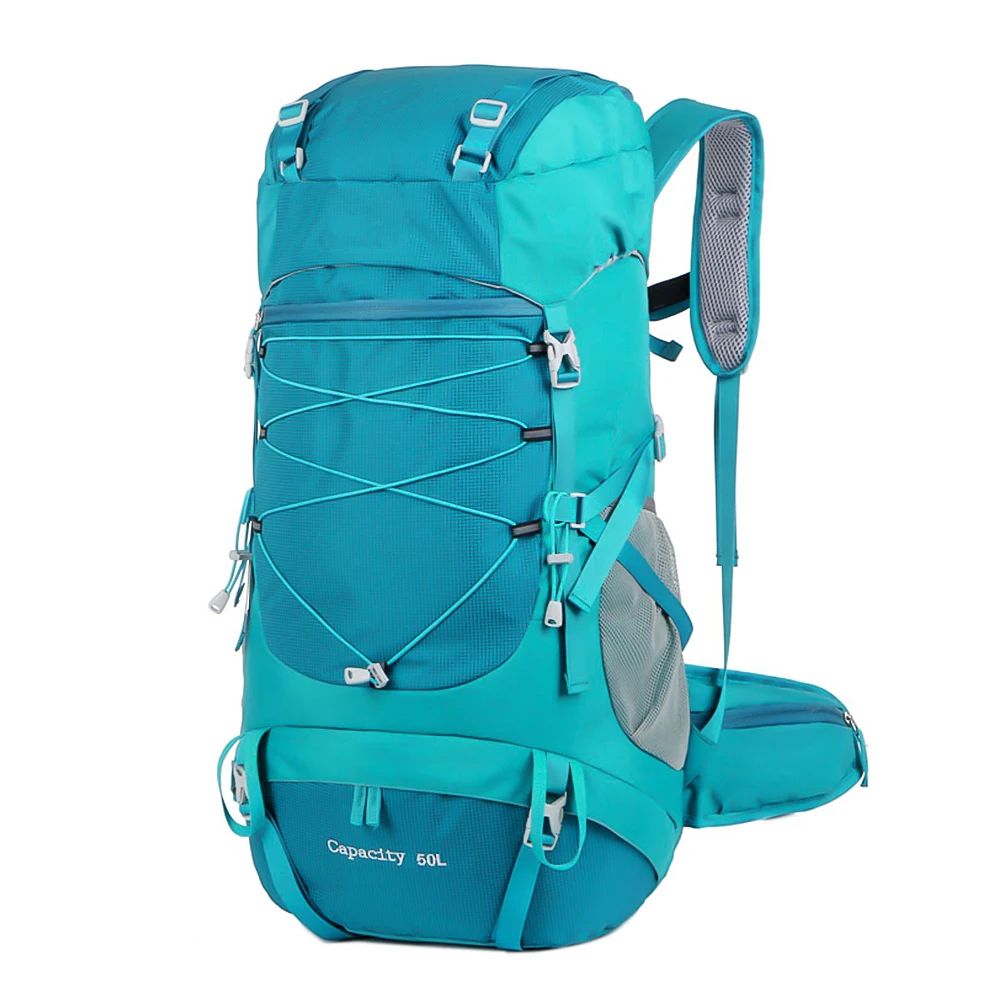 WESTTUNE 50L Hiking Backpack With Rain Cover Multifunctional Outdoor Rucksack 13