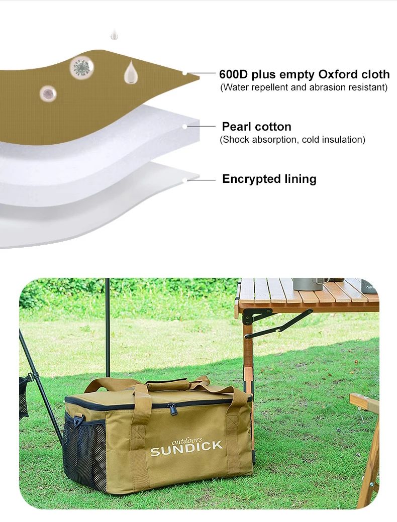 Large Capacity Portable Travel Tableware Bag For Camping And Picnics 9