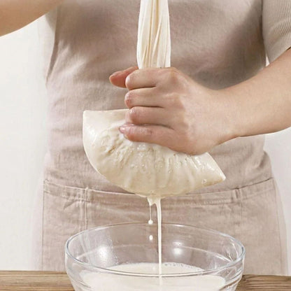 Premium Reusable Muslin Filter & Strainer Bags for Tea, Nut Milk, and Cold Brew