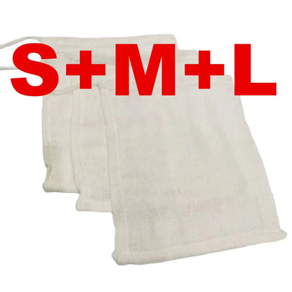 Premium Reusable Muslin Filter  Strainer Bags For Tea Nut Milk And Cold Brew 8