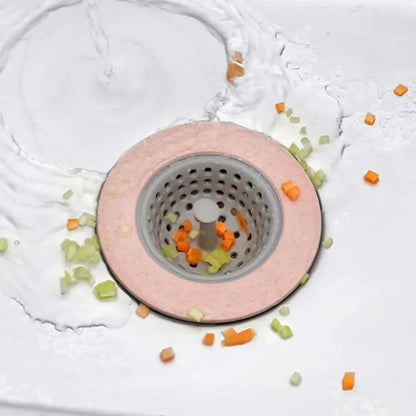 Silicone Anti-Clog Drain Filter & Hair Catcher - Flexible Sink Strainer Cover