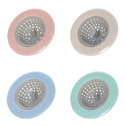 Silicone AntiClog Drain Filter  Hair Catcher  Flexible Sink Strainer Cover 10