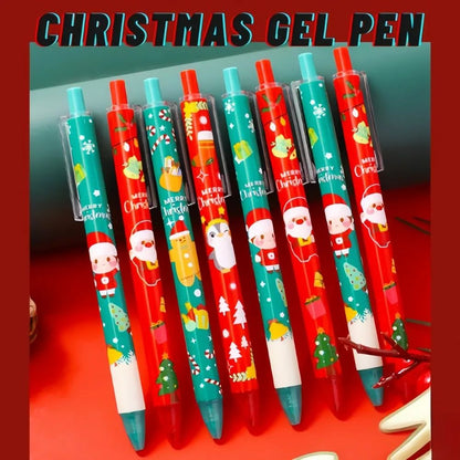 20pc Festive InkFlow Cartoon Gel Pen Set  05mm QuickDry Black Ink Pens For School Office  Christmas 5