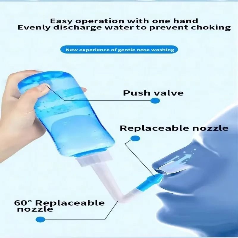 300 Ml Nasal Wash Bottle For Gentle Nasal Cleansing 5