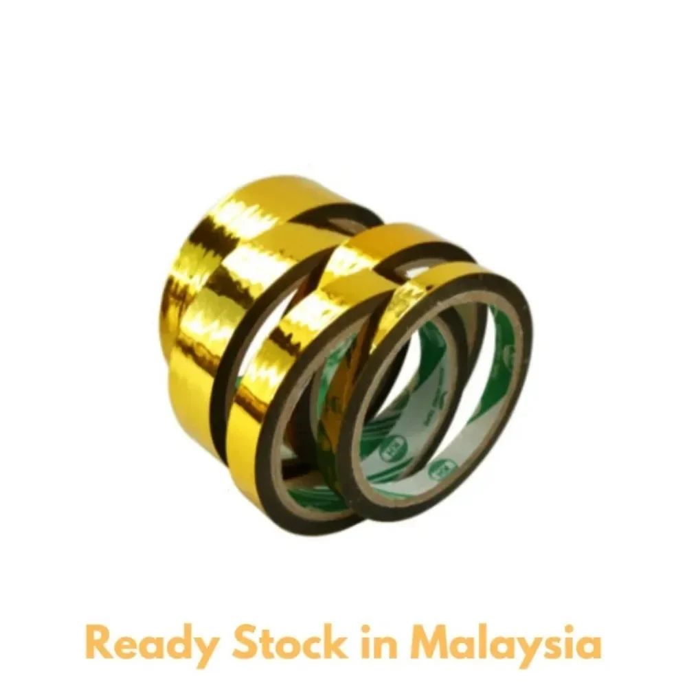 GlitterFoil 50M Gold  Silver Washi Tape  Slim Decorative DIY Packaging Tape 3