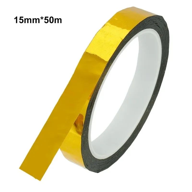 GlitterFoil 50M Gold  Silver Washi Tape  Slim Decorative DIY Packaging Tape 1
