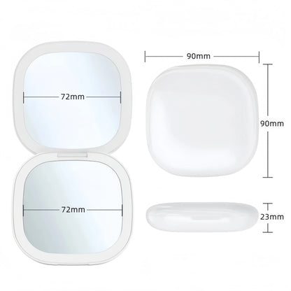 Portable LED Makeup Mirror  DoubleSided Adjustable Color 3x Magnification USB Charging 1