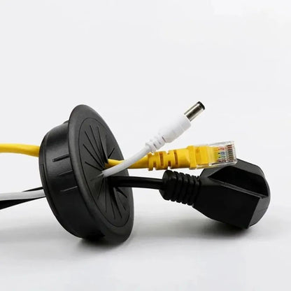 TidyDesk Rubber Wire Grommet  Flexible Desk Cord Hole Cover For Cable Management 3