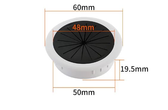TidyDesk Rubber Wire Grommet  Flexible Desk Cord Hole Cover For Cable Management 6