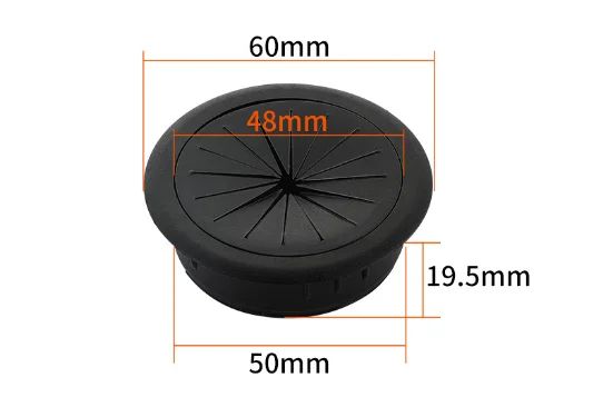 TidyDesk Rubber Wire Grommet  Flexible Desk Cord Hole Cover For Cable Management 7