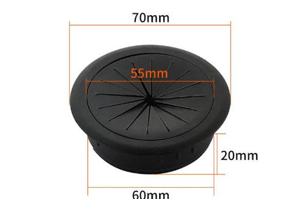 TidyDesk Rubber Wire Grommet  Flexible Desk Cord Hole Cover For Cable Management 10