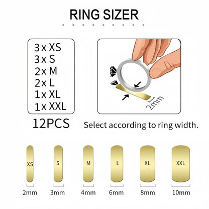PrecisionFit Invisible Ring Size Adjustment Pads  Transparent AntiSlip Ring Inserts 1