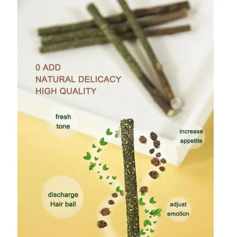 Natural Silvervine Cat Sticks For Teeth Cleaning Chewing And Play Stimulation 4