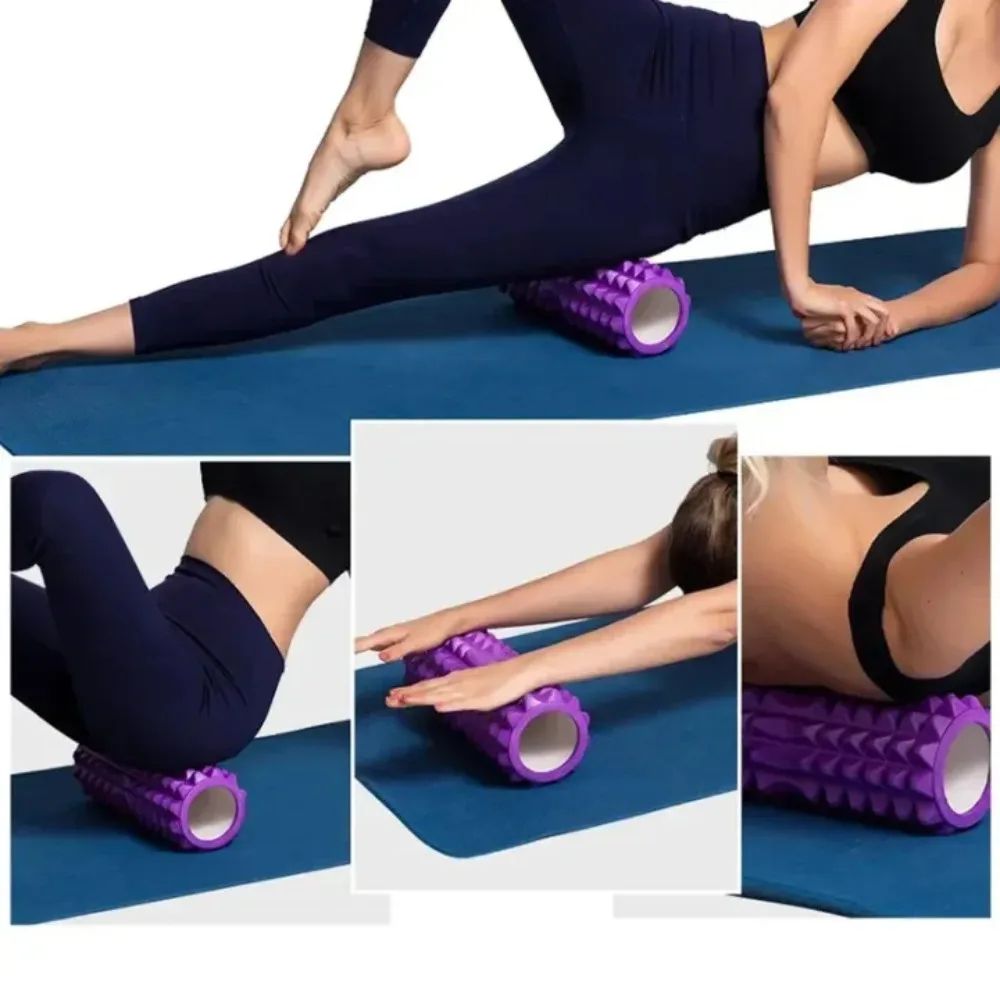 Compact Pilates Yoga Foam Roller  Deep Muscle Massage  Recovery Column 3