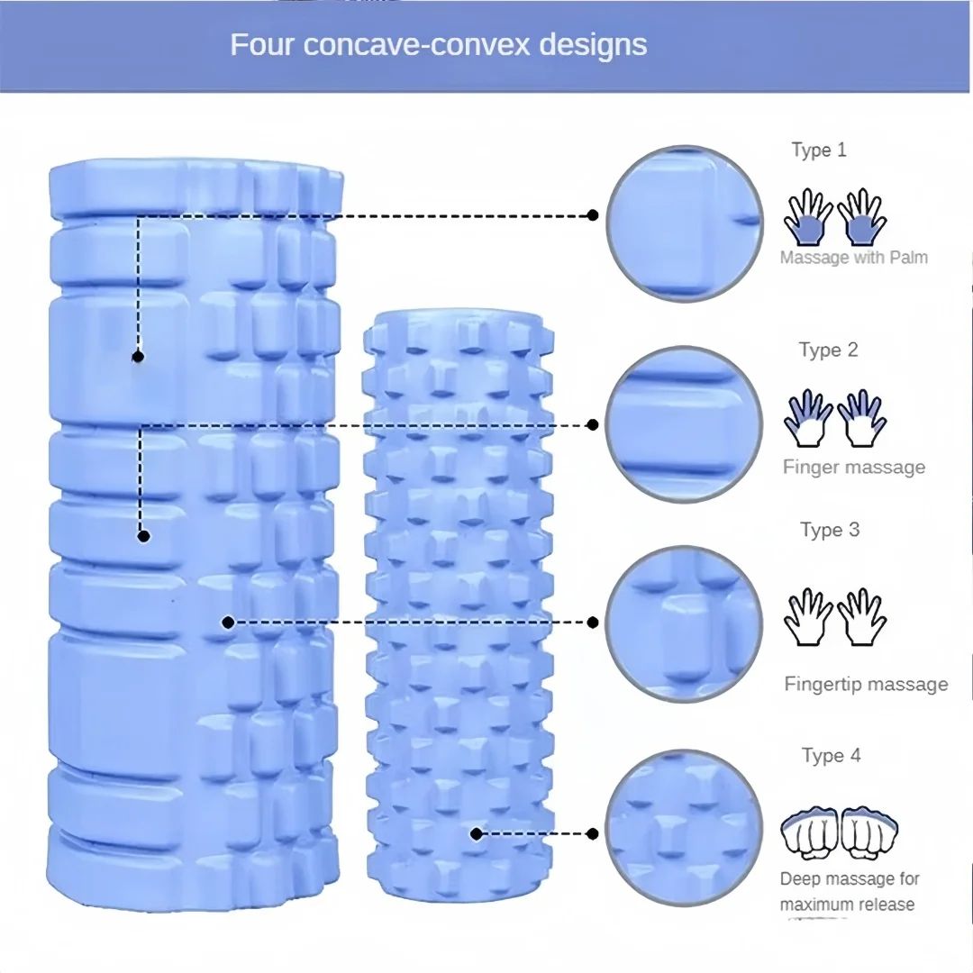 Compact Pilates Yoga Foam Roller  Deep Muscle Massage  Recovery Column 6